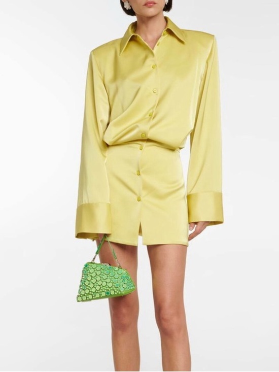 The Attico Dresses & Skirts - The Attico Margot Shirt Mini Dress - Size M/US 6